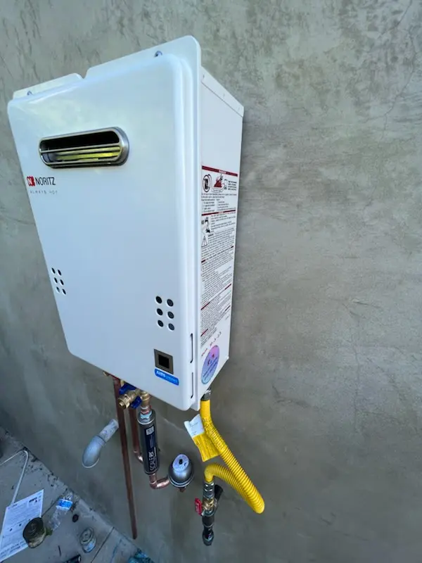 Tankless water heater installation for Ashland Place homes